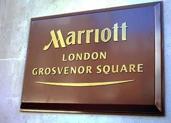Hotel Signs London, Brass Plaque