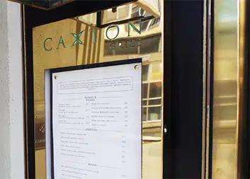 Menu Displays for Hotels
